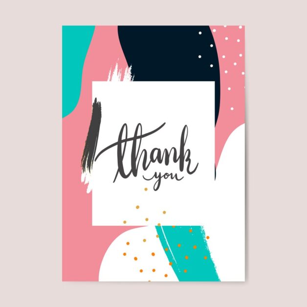 An image with a “thank you” text written on it, used to describe gratitude