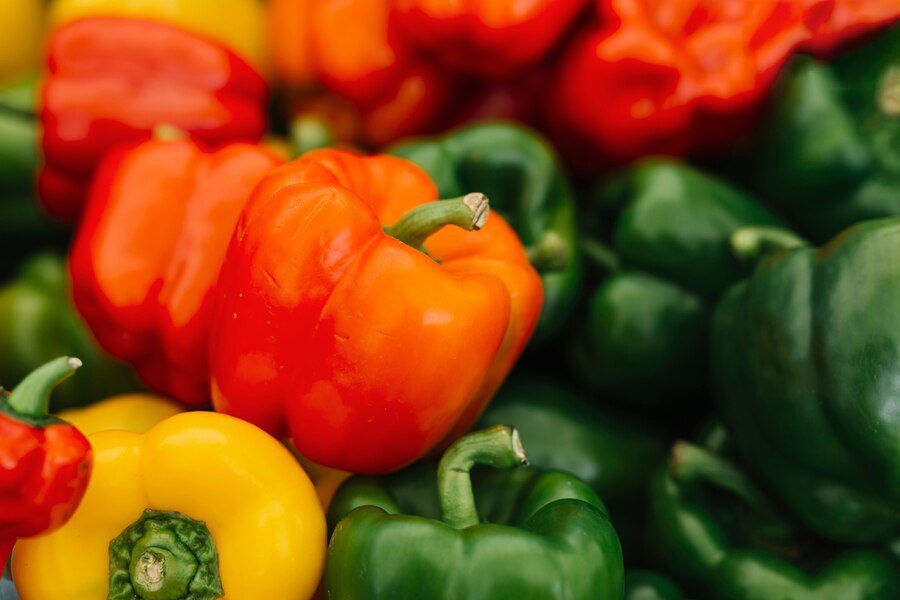 Bell peppers are hydrating foods